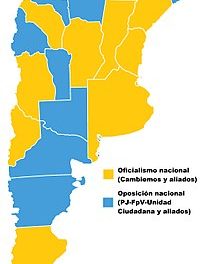 Resultados electorales del 23 de octubre de 2017 en Argentina | Imagen: Wikicommons
